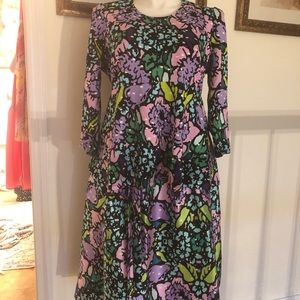 Multicolor purple floral 2 piece set